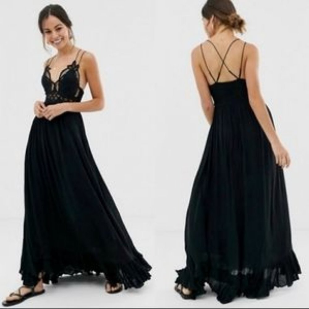 Free People Adella Maxi Slip Dress